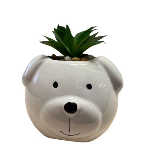 Ceramic Animal with Artificial Plant - MrPRICE.online