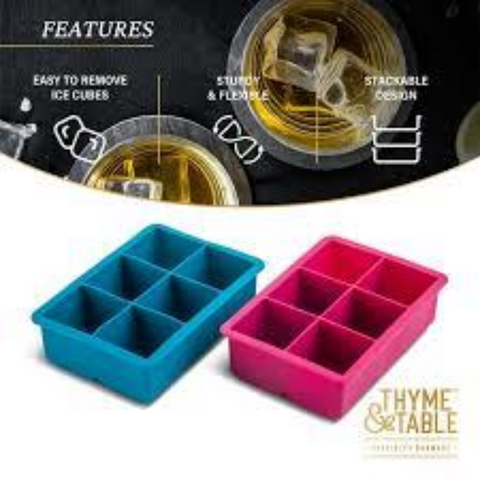 2pk Silicone Ice Cube Trays - MrPRICE.online