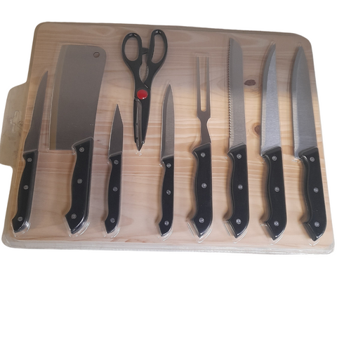 10pk Cutting Board And Knives Set - MrPRICE.online