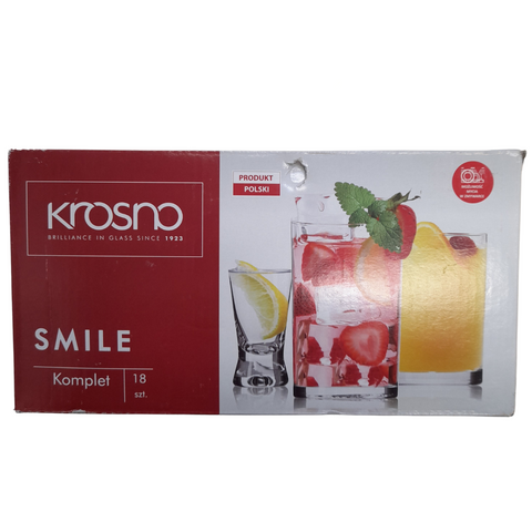 Set of 18 Glasses Krosno Glasses - MrPRICE.online
