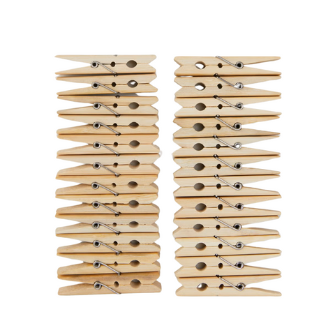 24 Wooden Pegs - MrPRICE.online