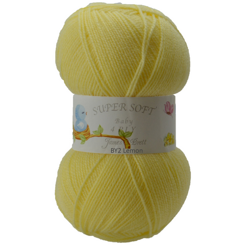 Baby 100g 4PLY Yarn BY02 Lemon - MrPRICE.online