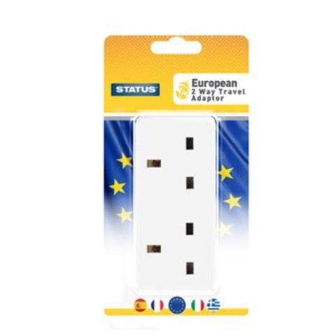 European Travel Adaptor - 2-Way Plug Converter - MrPRICE.online