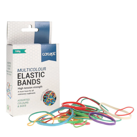100g Box of Rubber Bands in Assorted Sizes - MrPRICE.online