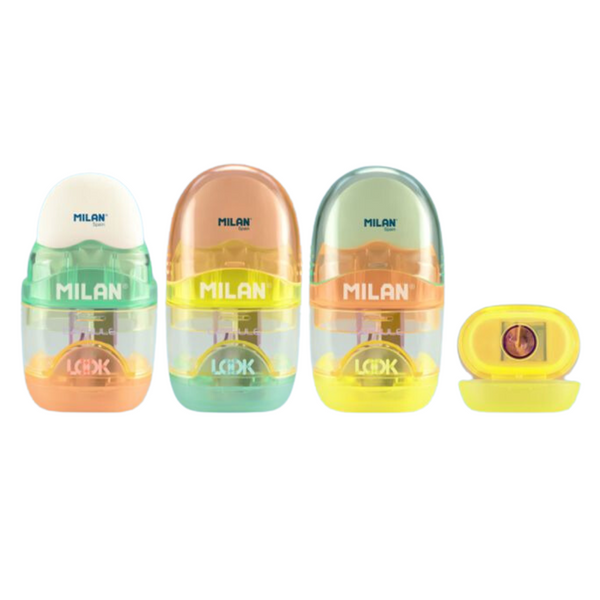 Milan Capsule Copper eraser + Sharpener Non-Toxic Eraser