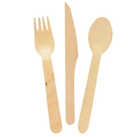 8-Piece Wooden Cutlery – Knives & Forks Set - MrPRICE.online