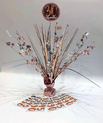 Personalised Rose Gold Birthday Centerpiece - MrPRICE.online