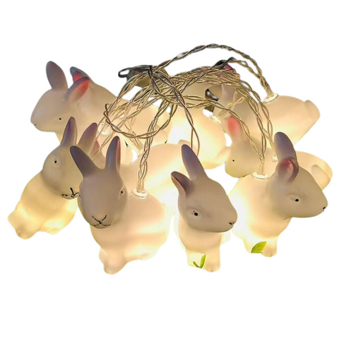 10 Cute Rabbit Easter String Lights - MrPRICE.online