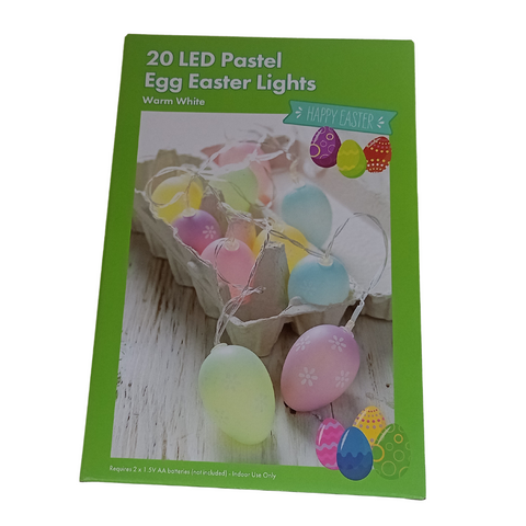 20 LED Pastel Egg Easter Lights - MrPRICE.online
