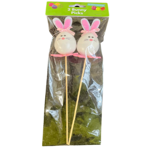 Easter Bunny Egg Picks 2Pack - MrPRICE.online