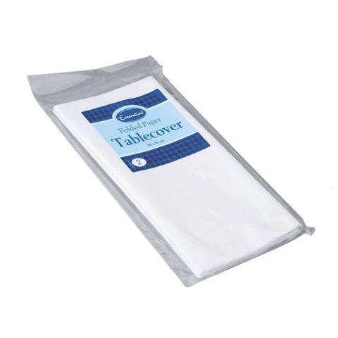 90x90cm White Paper Tablecloths - 2-Pack - MrPRICE.online
