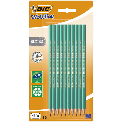 10 Pack of BIC Evolution HB Pencils - MrPRICE.online