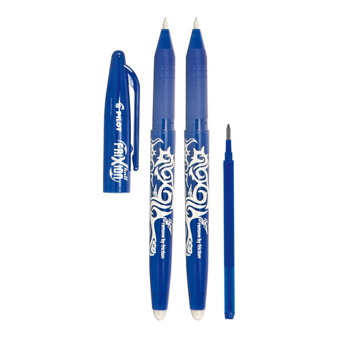 2-Pack Blue FriXion Ball Pens with 1 Free Refill - MrPRICE.online