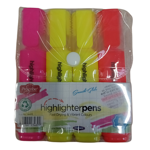 4-Pack Highlighters - MrPRICE.online