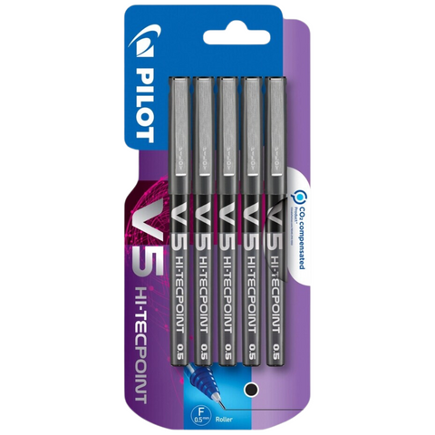 5-Pack Black V5 Liquid Ink Rollerball Pens - MrPRICE.online