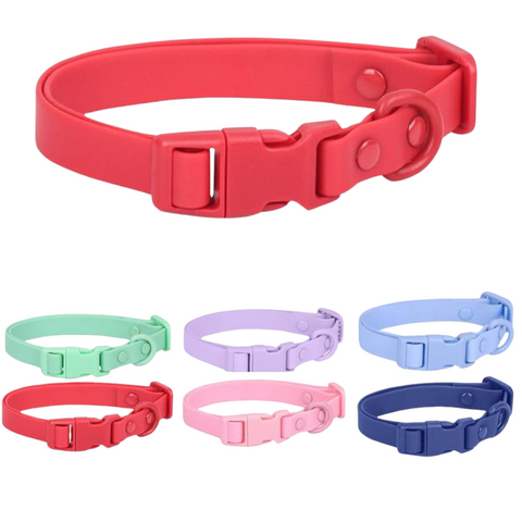 Pet Collar Silicone 40cm Rose - MrPRICE.online