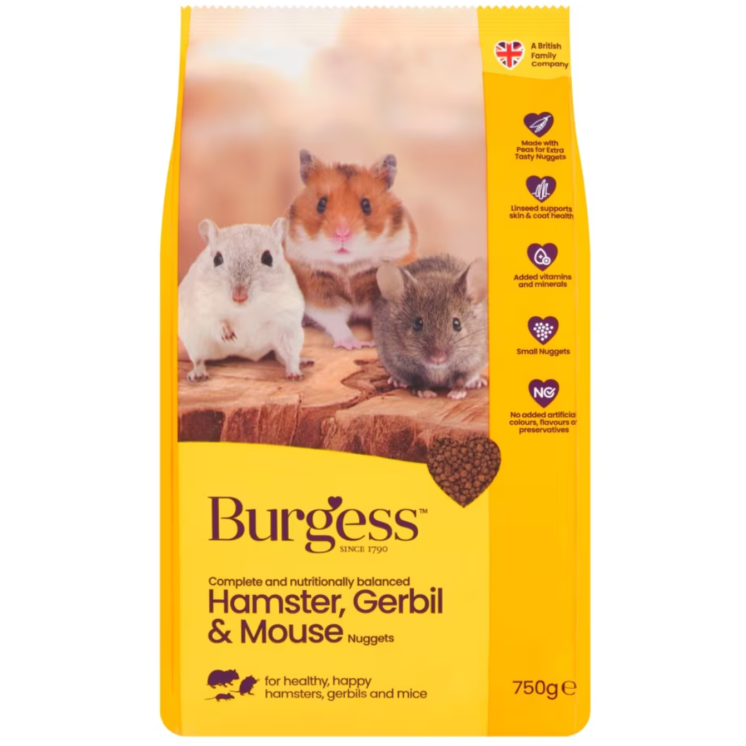 Burgess Hamster, Gerbil & Mouse Food - 750g - MrPRICE.online