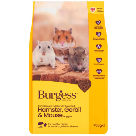 Burgess Hamster, Gerbil & Mouse Food - 750g - MrPRICE.online