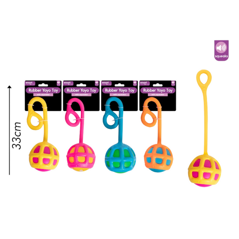 Rubber Yoyo Toy with Squeaker - MrPRICE.online