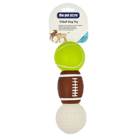 Tri-Ball Dumbbell Pet Toy - MrPRICE.online