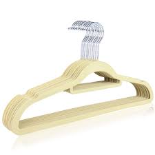 10-Pack Cream Flocked Hangers - MrPRICE.online
