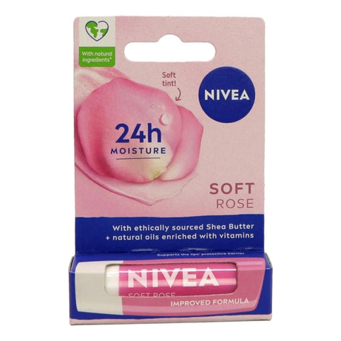 Nivea Lip Balm Soft Rose 5.5ml - MrPRICE.online