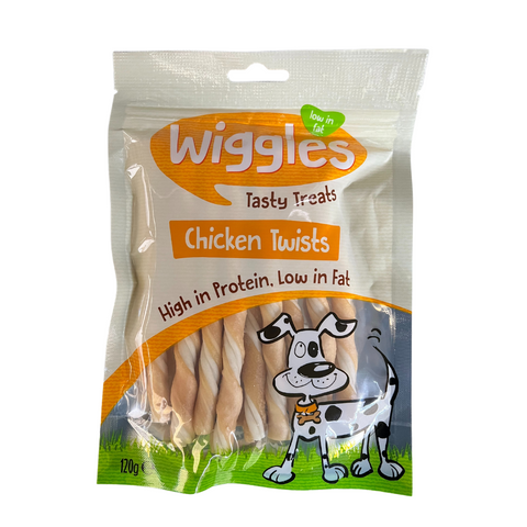 Wiggles Tasty Treats Chicken Twists 120g - MrPRICE.online
