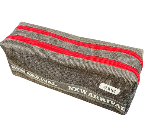2 Zipper Grey Pencil Case - MrPRICE.online