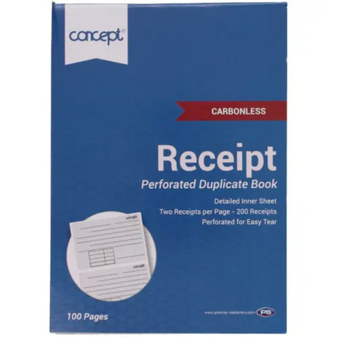 Concept Duplicate Receipt Book 100 Pages - MrPRICE.online