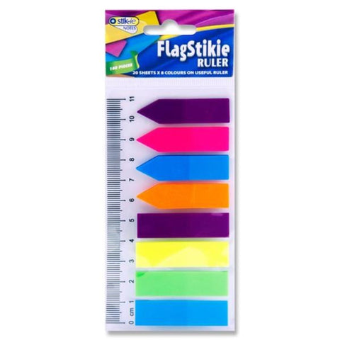 Flag Stikie Sticky Notes with Ruler - MrPRICE.online