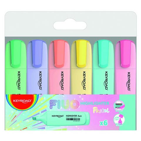 Pastel Highlighter Marker – Assorted 6 Pack - MrPRICE.online
