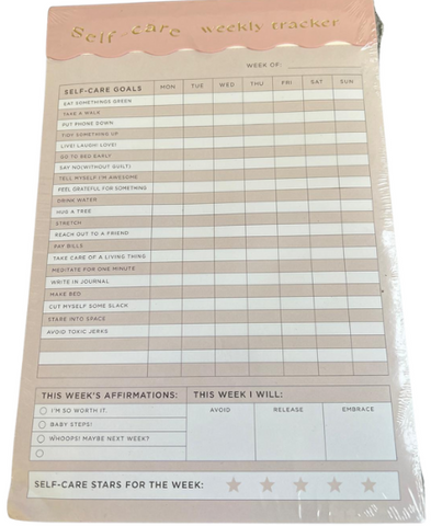 Self-Care Weekly Tracker Notepad - Prioritize Your Well-Being - MrPRICE.online