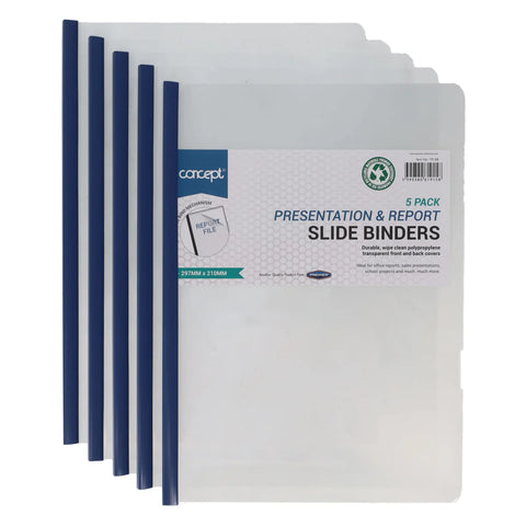 Concept Presentation & Report Slide Binders – 5 Pack - MrPRICE.online