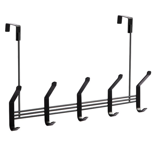PVC Wire Over-the-Door Hook Rack – Durable & Space-Saving Organizer - MrPRICE.online