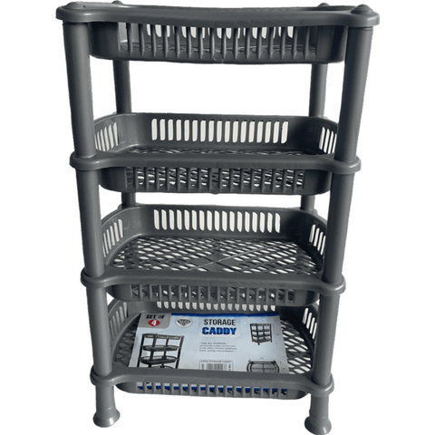 Silver 4-Tier Storage Rack - MrPRICE.online
