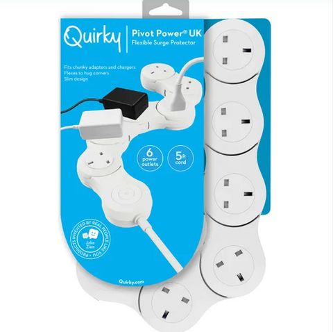 Quirky Pivot Power Strip 6 White - MrPRICE.online