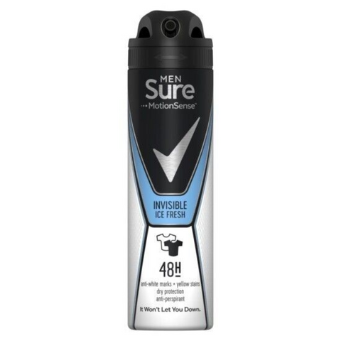 Sure Men Invisible Ice Antiperspirant Deodorant 150ml - MrPRICE.online