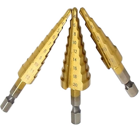 3-Piece High-Speed Steel Step Drill Set - MrPRICE.online