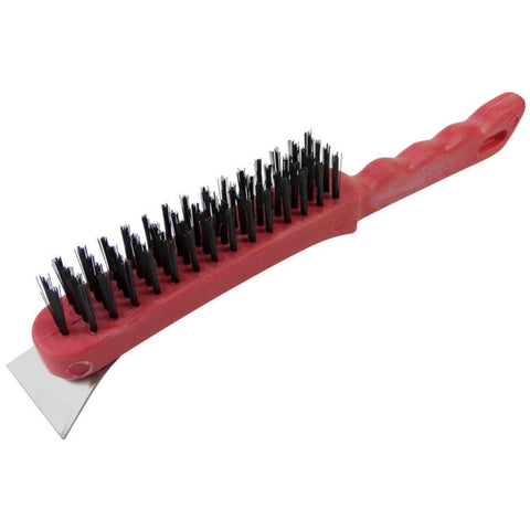 Am-Tech Large Heavy Duty Wire Brush and Scraper - MrPRICE.online