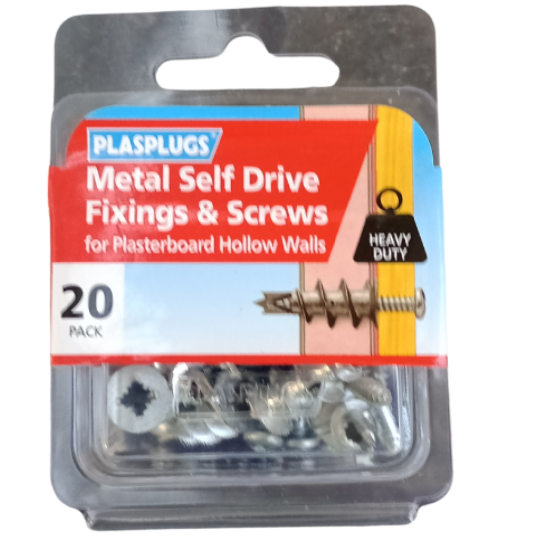 Metal Self-Drive Screws - Pack of 20 - MrPRICE.online