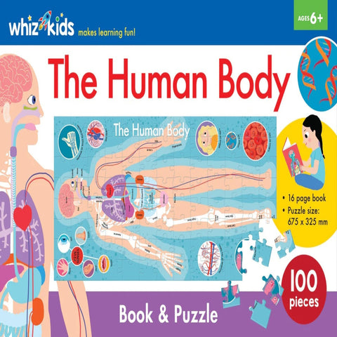 The Human Body Whiz Kids Book and Jigsaw 100 Pieces - MrPRICE.online