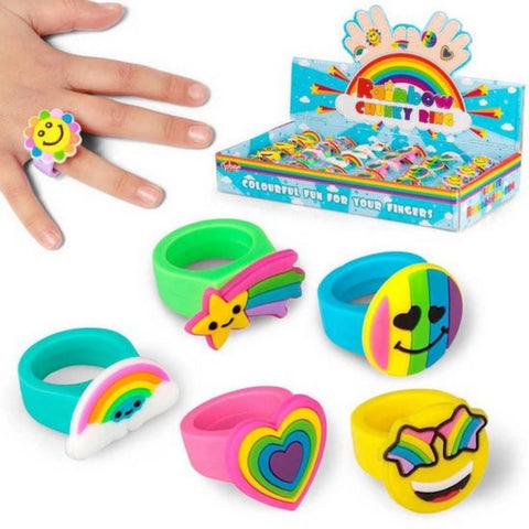 Rainbow Chunky Statement Ring - MrPRICE.online