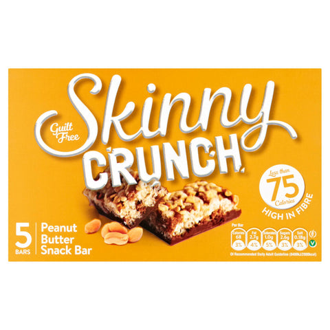 Skinny Crunch Peanut Bars – 75 Calories, 5 x 20g - MrPRICE.online