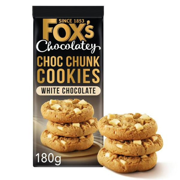 Fox's White Chocolate Chunk Cookies 180g | MrPRICE.online